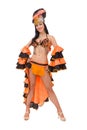 carnival dancer posing Royalty Free Stock Photo