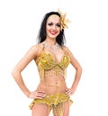 carnival dancer posing Royalty Free Stock Photo