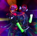 Glow uv neon disco female cyber doll