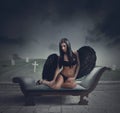 dark angel Royalty Free Stock Photo