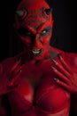 devil woman. Royalty Free Stock Photo