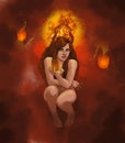 devil woman Royalty Free Stock Photo