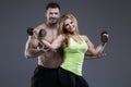 exerciser couple Royalty Free Stock Photo