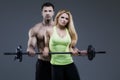 exerciser couple Royalty Free Stock Photo