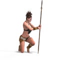 Female fantasy Barbarian