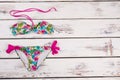 floral print bikini set. Royalty Free Stock Photo