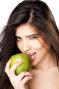 girl apple Royalty Free Stock Photo