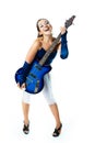 girl with a guitar Royalty Free Stock Photo