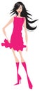 girl illustration Royalty Free Stock Photo