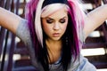 Girl Punk Fashion Model Royalty Free Stock Photo