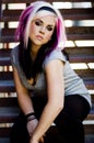 Girl Punk Fashion Model Royalty Free Stock Photo