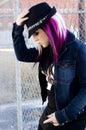 Girl Punk Fashion Model Royalty Free Stock Photo