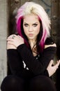 Girl Punk Fashion Model Royalty Free Stock Photo