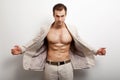 handsome man with fit muscular body Royalty Free Stock Photo