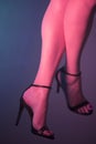 lady legs high heels Royalty Free Stock Photo