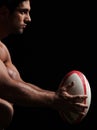 naked rugby man portrait Royalty Free Stock Photo