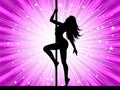 pole dancer Royalty Free Stock Photo