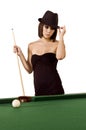 pool player Royalty Free Stock Photo