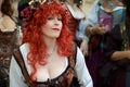 Red Hair Renaissance Performer Royalty Free Stock Photo