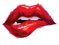 red lips Royalty Free Stock Photo
