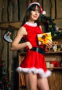Santa Claus woman Royalty Free Stock Photo