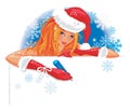 Santa girl Royalty Free Stock Photo