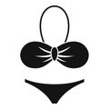 Sexy swimsuit icon, simple style Royalty Free Stock Photo
