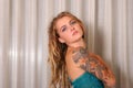 tattooed girl Royalty Free Stock Photo