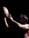 topless rugby man portrait