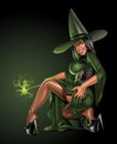 A witch, available as file