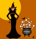 witch with brew Royalty Free Stock Photo