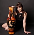 woman with amphora