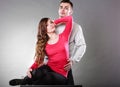 woman and handsome man. Sensual couple. Royalty Free Stock Photo