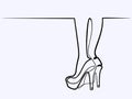 woman legs in high heels shoes Royalty Free Stock Photo