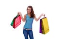 woman with shoping bags