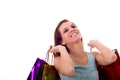 woman with shoping bags Royalty Free Stock Photo