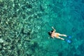 woman snorkeling