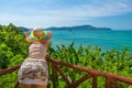 woman at viewpoint Royalty Free Stock Photo