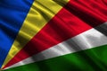 Seychelles flag ,Seychelles national flag 3D illustration symbol