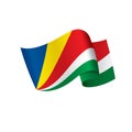 Seychelles flag, vector illustration Royalty Free Stock Photo
