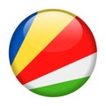 Seychelles Flag Vector Round Icon