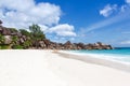 Seychelles Grand Anse beach on La Digue island vacation holidays travel traveling