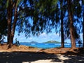 Seychelles,  Praslin Island, Grand Anse beach Royalty Free Stock Photo