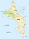 Seychelles, mahe map
