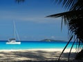 Seychelles, Praslin island, Anse Georgette beach Royalty Free Stock Photo