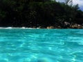 Seychelles, Praslin island, Anse Georgette beach Royalty Free Stock Photo
