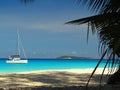 Seychelles, Praslin island, Anse Georgette beach Royalty Free Stock Photo