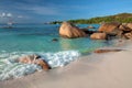 Seychelles - Praslin island - Anse Lazio beach bordered by granie boulders