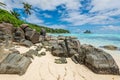 Seychelles seascape - Ance Royale Beach, Mahe Island, Seychelles Royalty Free Stock Photo