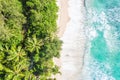 Seychelles Takamaka beach MahÃÂ© Mahe island nature vacation paradise ocean drone view aerial photo